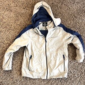 Columbia Kids' Beige and Navy Hooded Jacket